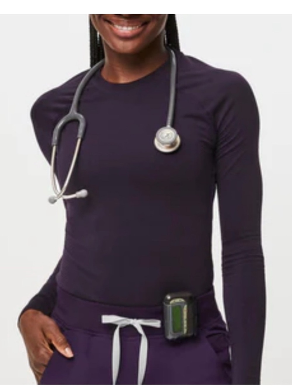 FIGS Salta Seamless Long-Sleeve
Underscrub shirt size XL purple